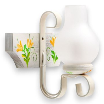 Φωτιστικό τοίχου VELA 1xE14/40W/230V οξιά/κρεμ - FSC πιστοποιημένο
