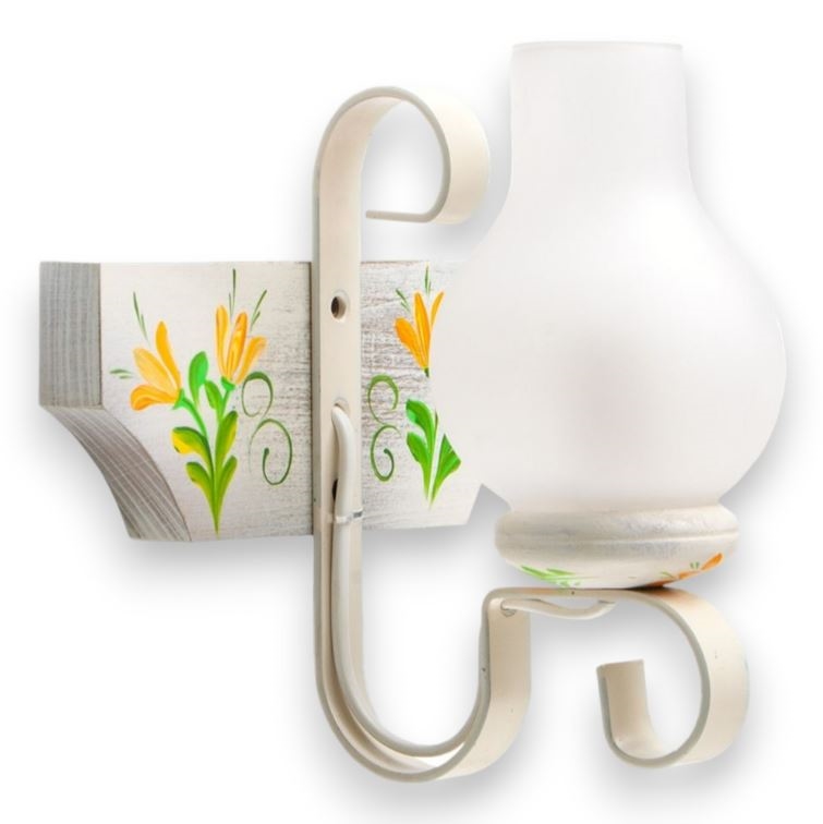 Φωτιστικό τοίχου VELA 1xE14/40W/230V οξιά/κρεμ - FSC πιστοποιημένο