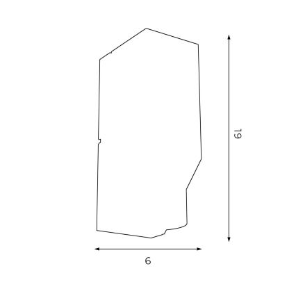 Φωτιστικό τοίχου WALL 1xGU10/8W/230V λευκό/γυαλιστερό χρώμιο