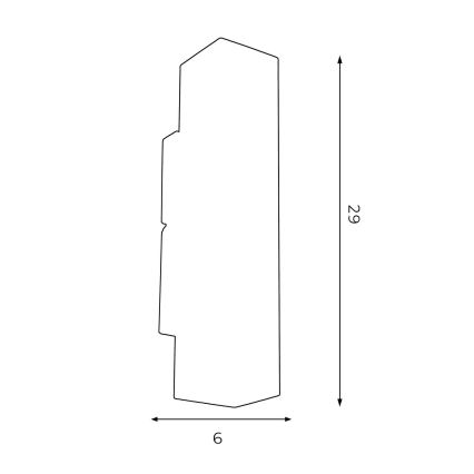 Φωτιστικό τοίχου WALL 2xGU10/8W/230V λευκό