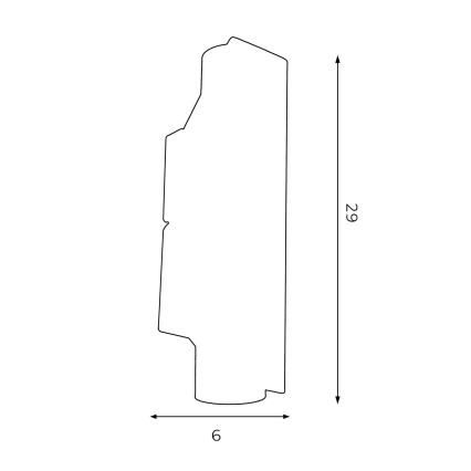 Φωτιστικό τοίχου WALL 2xGU10/8W/230V λευκό/γυαλιστερό χρώμιο