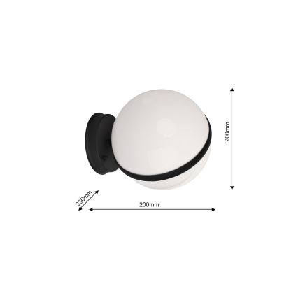 Φωτιστικό τοίχου  εξωτερικού χώρου CIRCULO 1xE27/40W/230V IP44