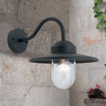 Φωτιστικό τοίχου εξωτερικού χώρου EDWARD 1xE27/60W/230V IP44 μαύρο