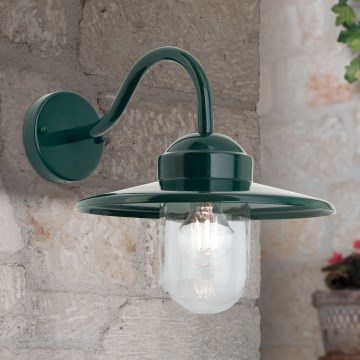 Φωτιστικό τοίχου εξωτερικού χώρου EDWARD 1xE27/60W/230V IP44 πράσινο