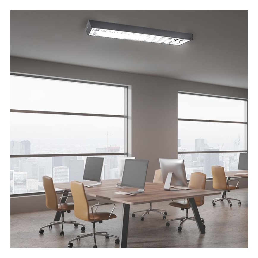 Φωτιστικό φθορίου T8 2xG13/18W/230V 120 cm μαύρο