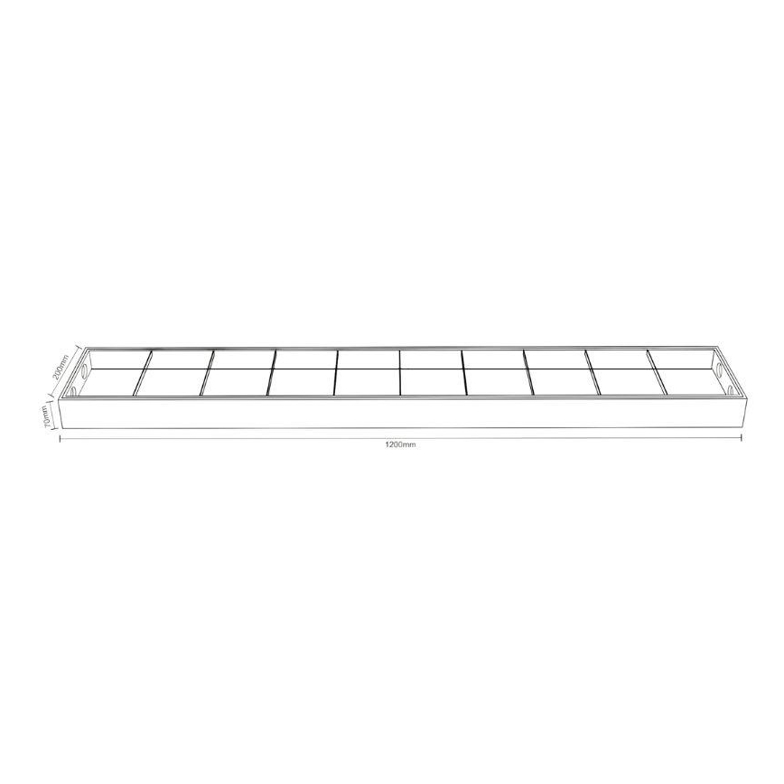 Φωτιστικό φθορίου T8 2xG13/18W/230V 120 cm μαύρο