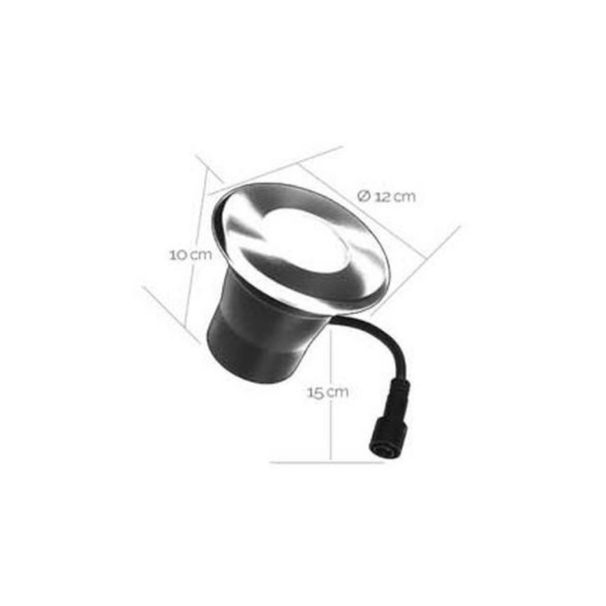 Φωτιστικό χωνευτό LED εξωτερικού χώρου EASY CONNECT 1xGU10/4W/230V 3000K IP65 στρογγυλό