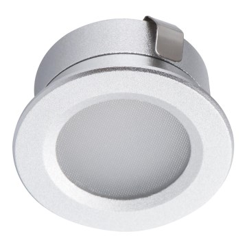 Φωτιστικό χωνευτό LED εξωτερικού χώρου IMBER LED/1W/12V 4000K διάμετρος 3 cm 40 lm IP65 ασημί
