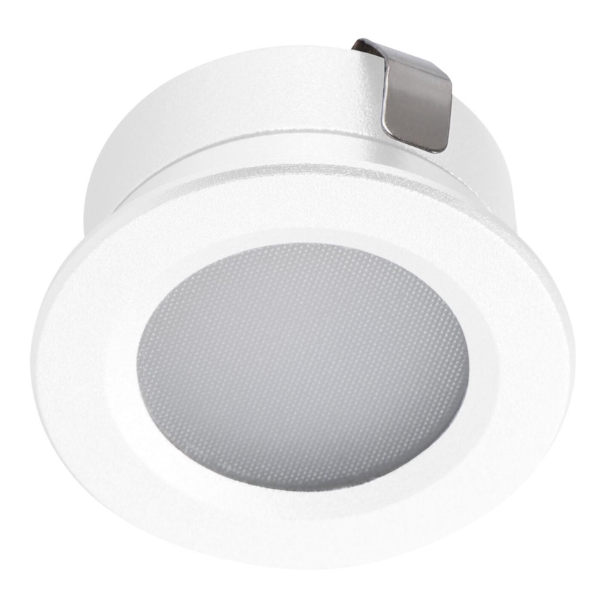 Φωτιστικό χωνευτό LED εξωτερικού χώρου IMBER LED/1W/12V 4000K διάμετρος 3 cm 40 lm IP65 λευκό