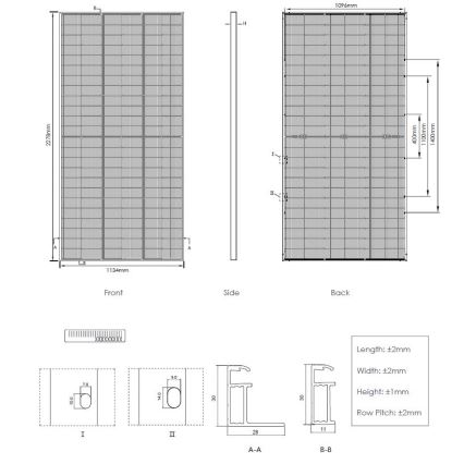 Φωτοβολταϊκό πάνελ JINKO 545Wp ασημί πλαίσιο IP68 Half Cut bifacial - παλέτα 36 τμχ