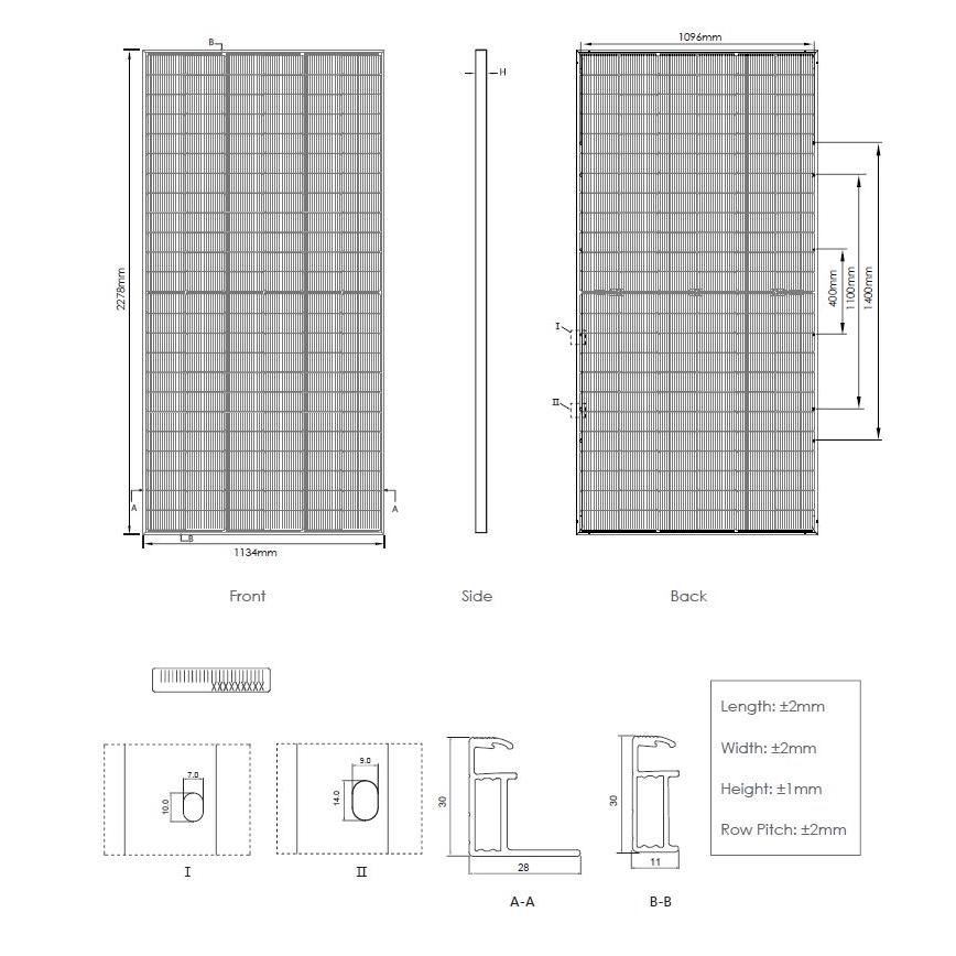 Φωτοβολταϊκό πάνελ JINKO 580Wp IP68 Half Cut bifacial