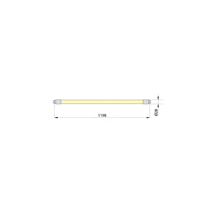 Φωτοσωλήνας LED ECOSTER T8 G13/18W/230V 3000K
