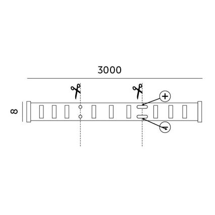 Φωτοταινία dimming LED LED/25W/230V 3m 4000K