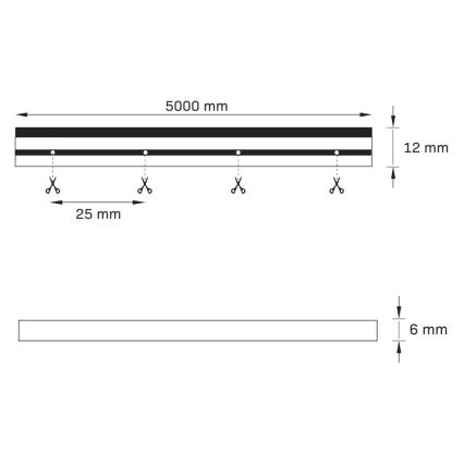 Φωτοταινία LED NEON 5 m LED/27W/12V IP65 πορτοκάλι