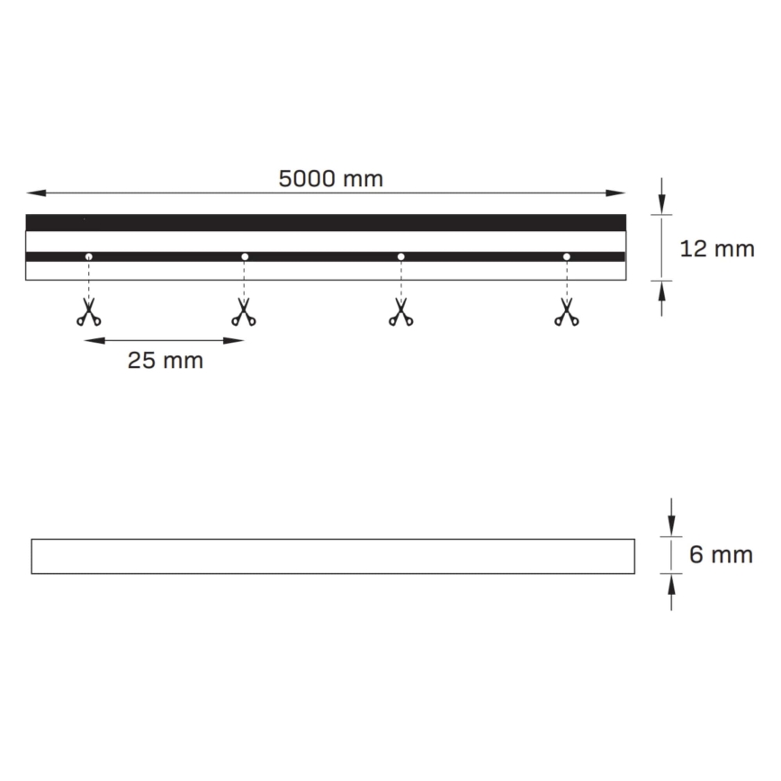 Φωτοταινία LED NEON 5 m LED/27W/12V IP65 πορτοκάλι