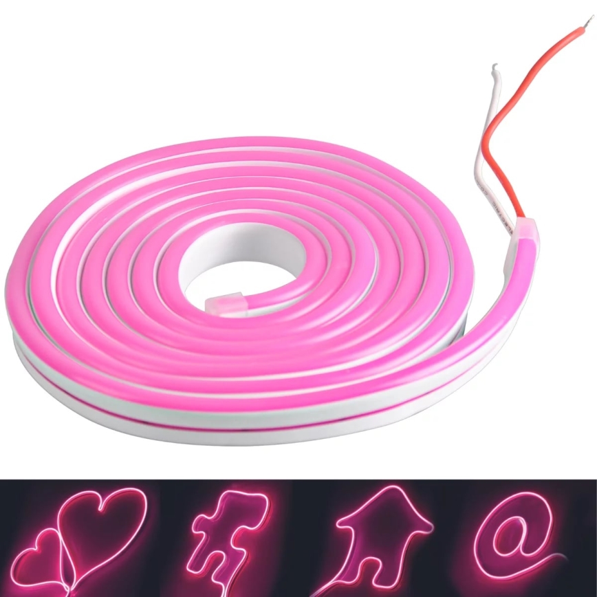 Φωτοταινία LED NEON 5m LED/40W/24V ροζ IP65