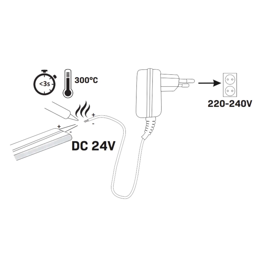 Φωτοταινία LED NEON 5m LED/40W/24V ροζ IP65