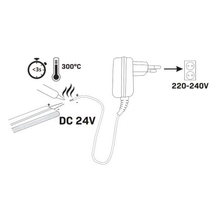Φωτοταινία LED NEON 5m LED/48W/24V 4000K IP65