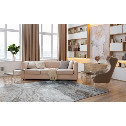Χαλί CREATION 200x290 cm, 1950 g/m², γκρι/καφέ με μαρμάρινο σχέδιο