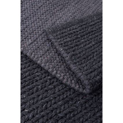 Χαλί FIR WOOL 120x170 cm 2600 g/m2 ανθρακί/φυσικό
