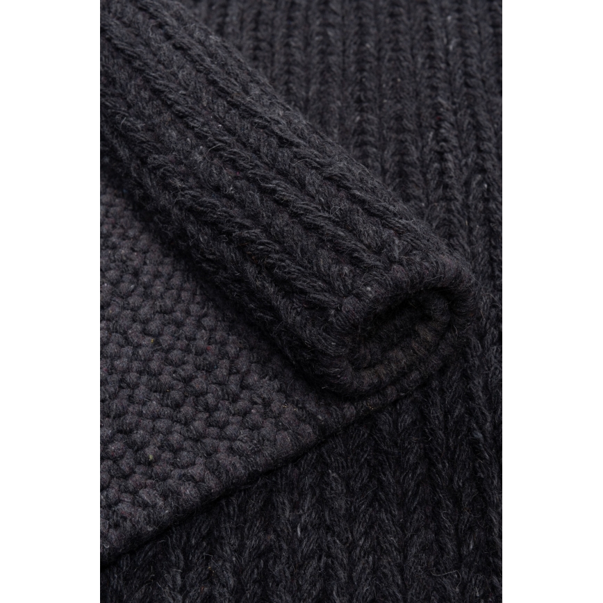 Χαλί FIR WOOL 120x170 cm 2600 g/m2 ανθρακί/φυσικό