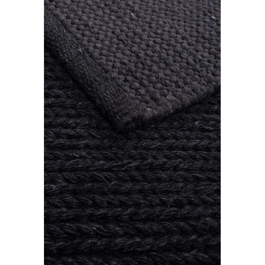 Χαλί FIR WOOL 120x170 cm 2600 g/m2 ανθρακί/φυσικό