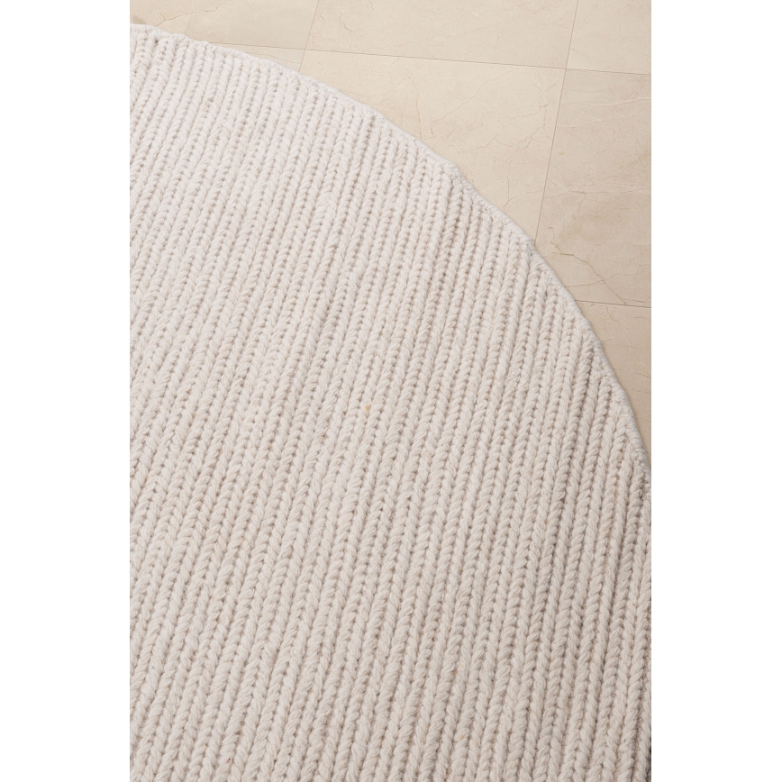 Χαλί FIR WOOL 160 cm 2600 g/m2 κρεμ/φυσικό