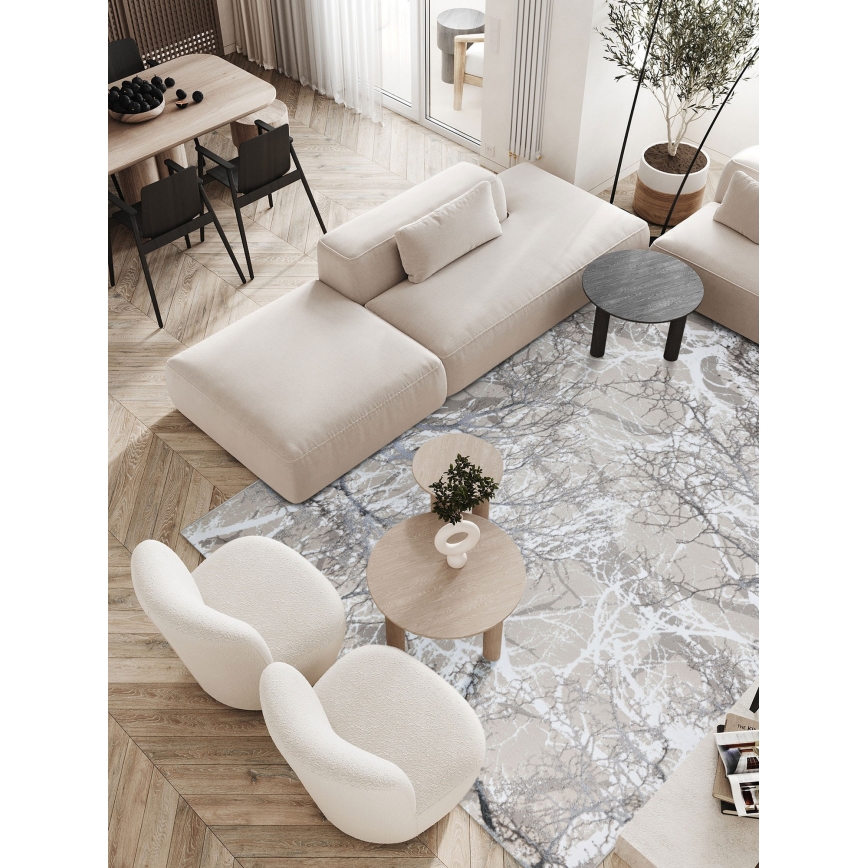 Χαλί GRECE 120x170 cm 2150 g/m2 εκρού/γκρίζο/λευκό