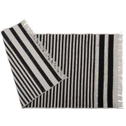 Χαλί KILIM GOLD 80x150 cm μαύρο/λευκό