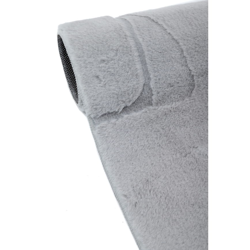 Χαλί RABBIT 3D 120x170 cm ανοιχτό γκρι