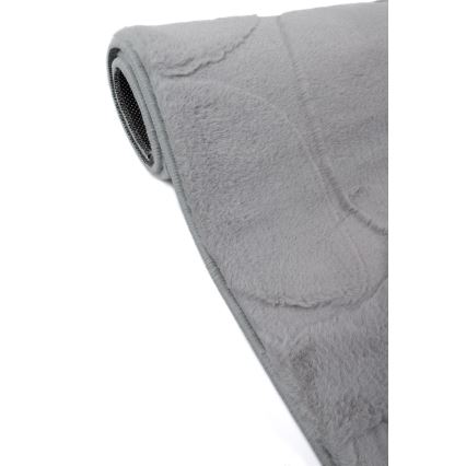 Χαλί RABBIT 3D 160x230 cm ανοιχτό γκρι