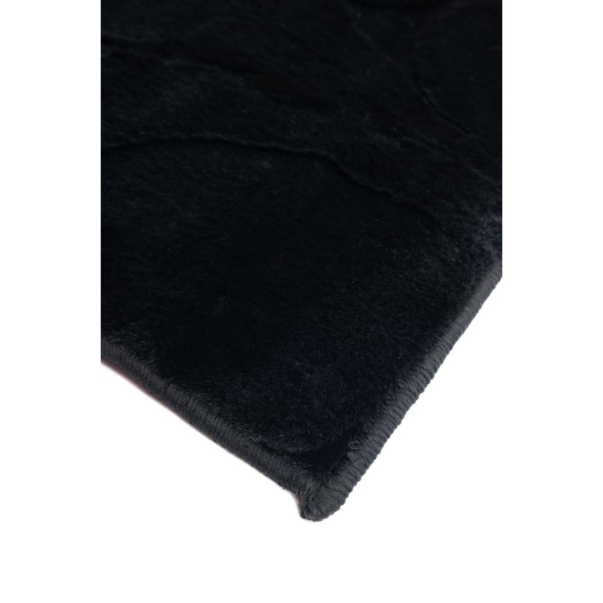 Χαλί RABBIT 3D 160x230 cm μαύρο