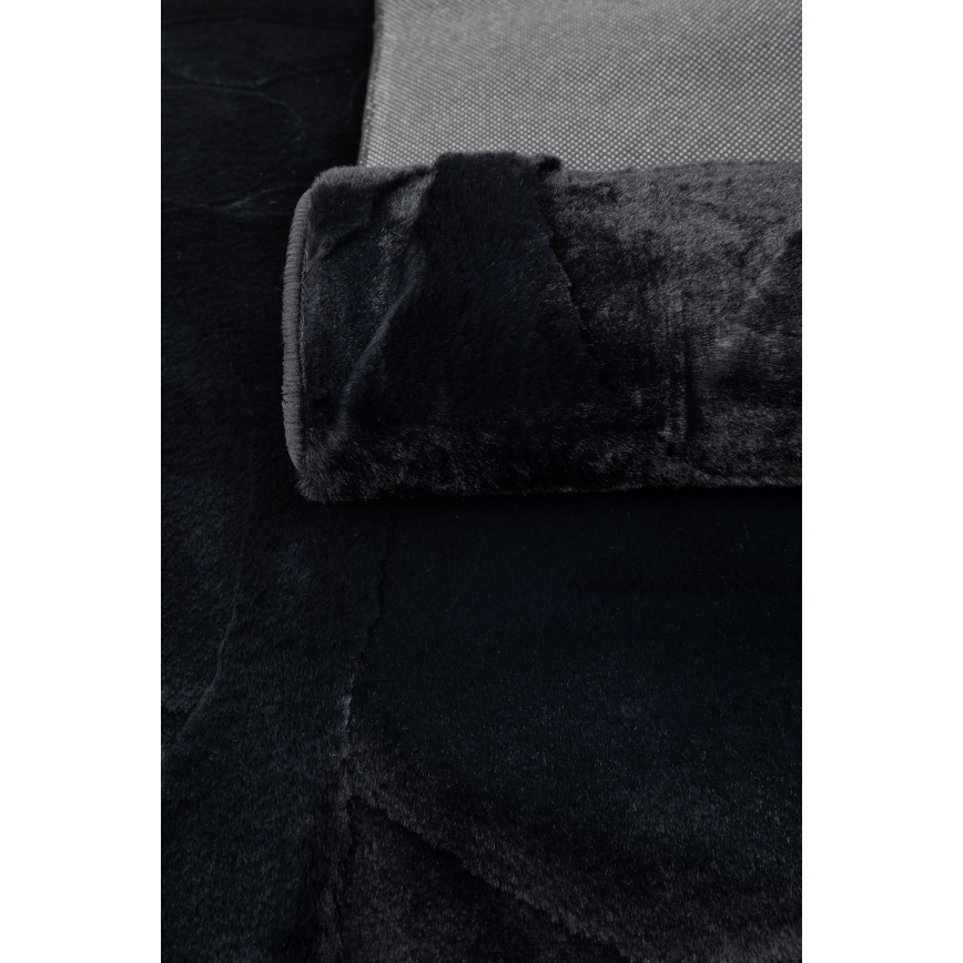 Χαλί RABBIT 3D 160x230 cm μαύρο