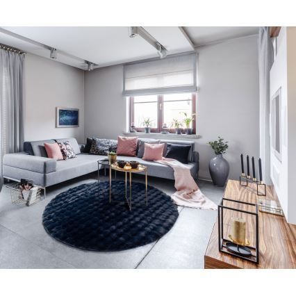 Χαλί RABBIT BUBBLE 160 cm σε σκούρο μπλε