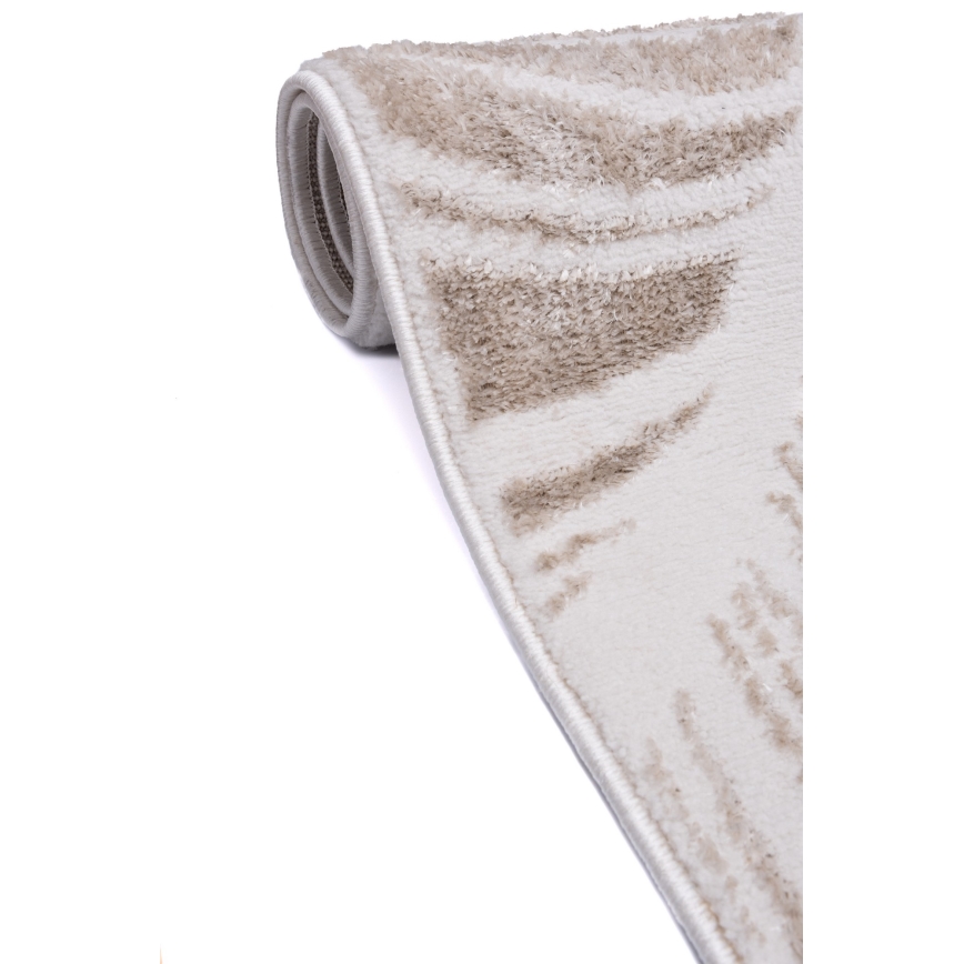 Χαλί SALAMANCA 120x170 cm μπεζ/λευκό/σχέδιο φύλλων