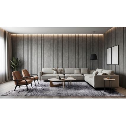 Χαλί SALAMANCA 67 x 120 εκ. γκρι/λευκό