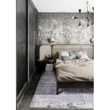 Χαλί SALAMANCA 67 x 120 εκ. γκρι/λευκό