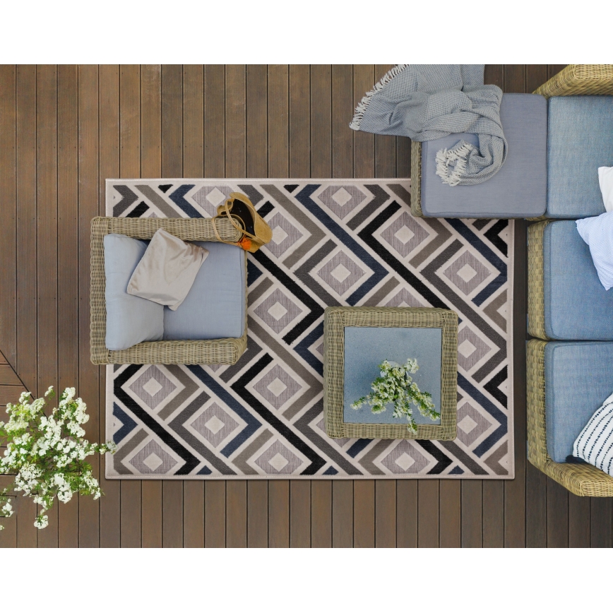 Χαλί SHIFT 160x220 εκ. γκρι/μπλε