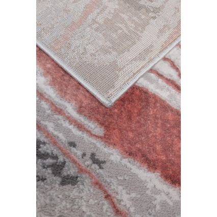 Χαλί STONE 120x160 cm ροζ/γκρι