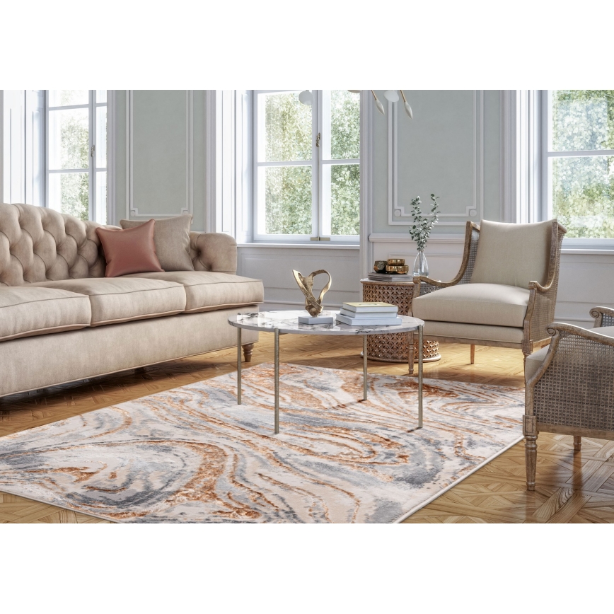 Χαλί STONE 120x160 cm μπεζ/γκρι