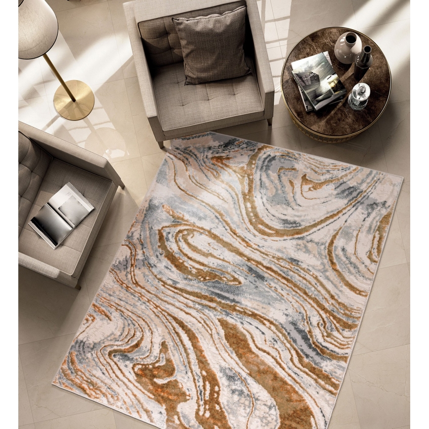 Χαλί STONE 120x160 cm μπεζ/γκρι