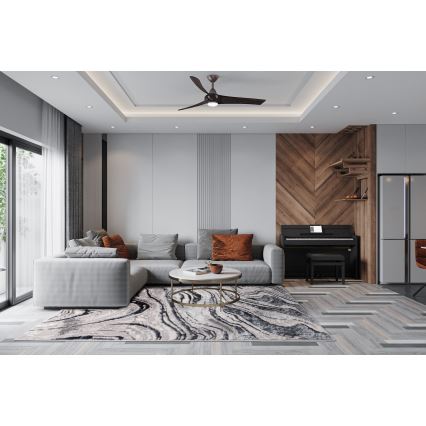 Χαλί STONE 80x140 cm γκρι/ανθρακί