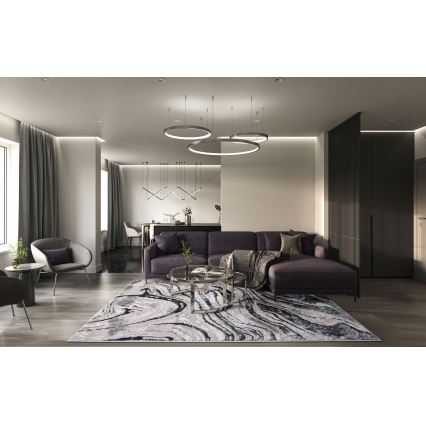 Χαλί STONE 80x140 cm γκρι/ανθρακί