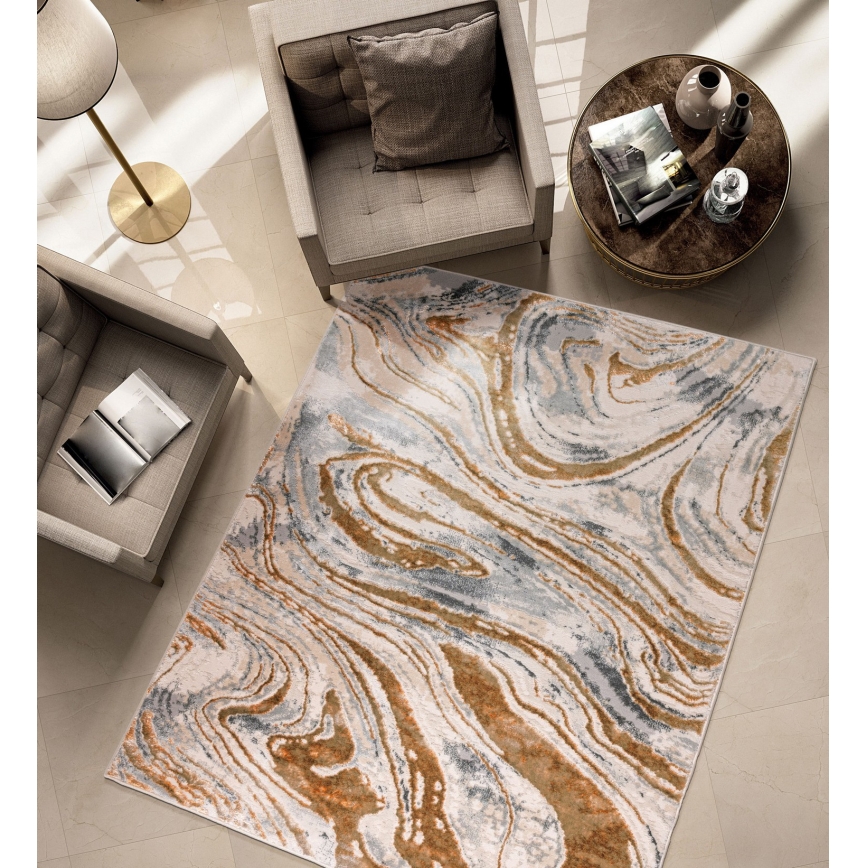 Χαλί STONE 80x140 cm μπεζ/γκρι
