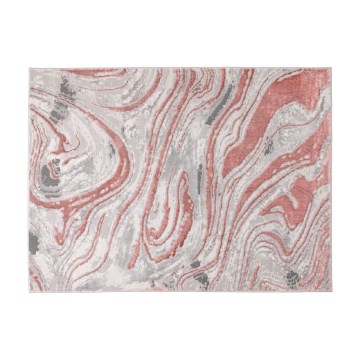 Χαλί STONE 80x140 εκ. ροζ/γκρι
