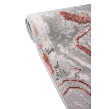 Χαλί STONE 80x140 εκ. ροζ/γκρι