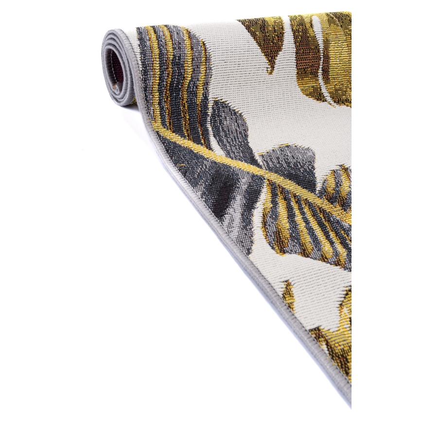 Χαλί εξωτερικού χώρου CAPPUCCINO 80x165 cm χρυσό/γκρι