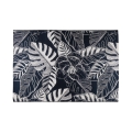 Χαλί εξωτερικού χώρου JUNGLE 160x220 cm μαύρο/λευκό/σχέδιο φύλλων