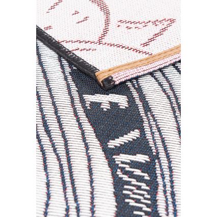 Χαλί εξωτερικού χώρου JUNGLE 160x220 cm μαύρο/λευκό/σχέδιο φύλλων