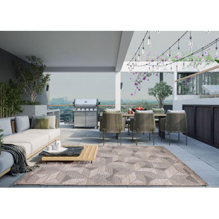 Χαλί εξωτερικού χώρου ORIA 120x170 cm γκρι/μπεζ